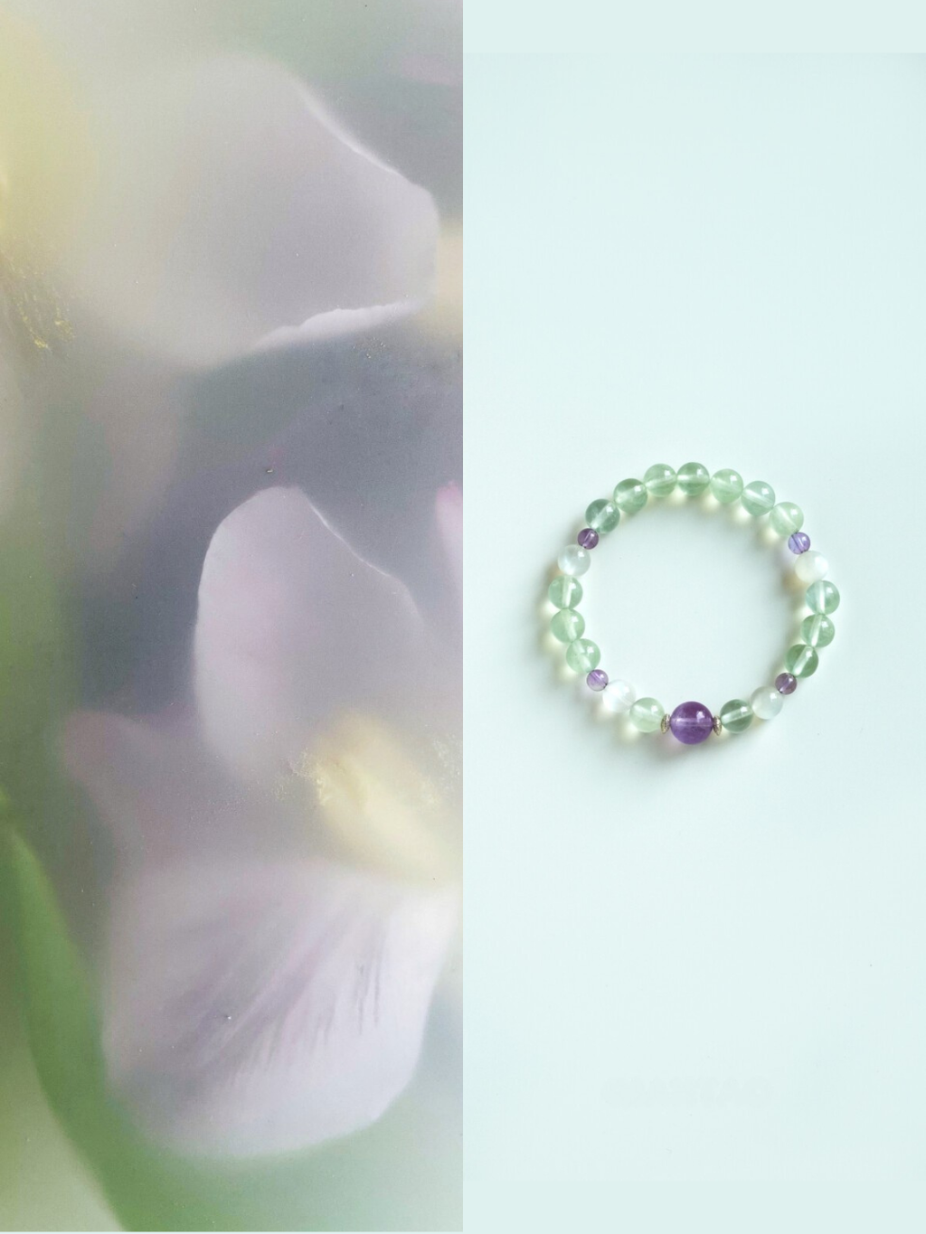 Morning Dew Prehnite Bracelet