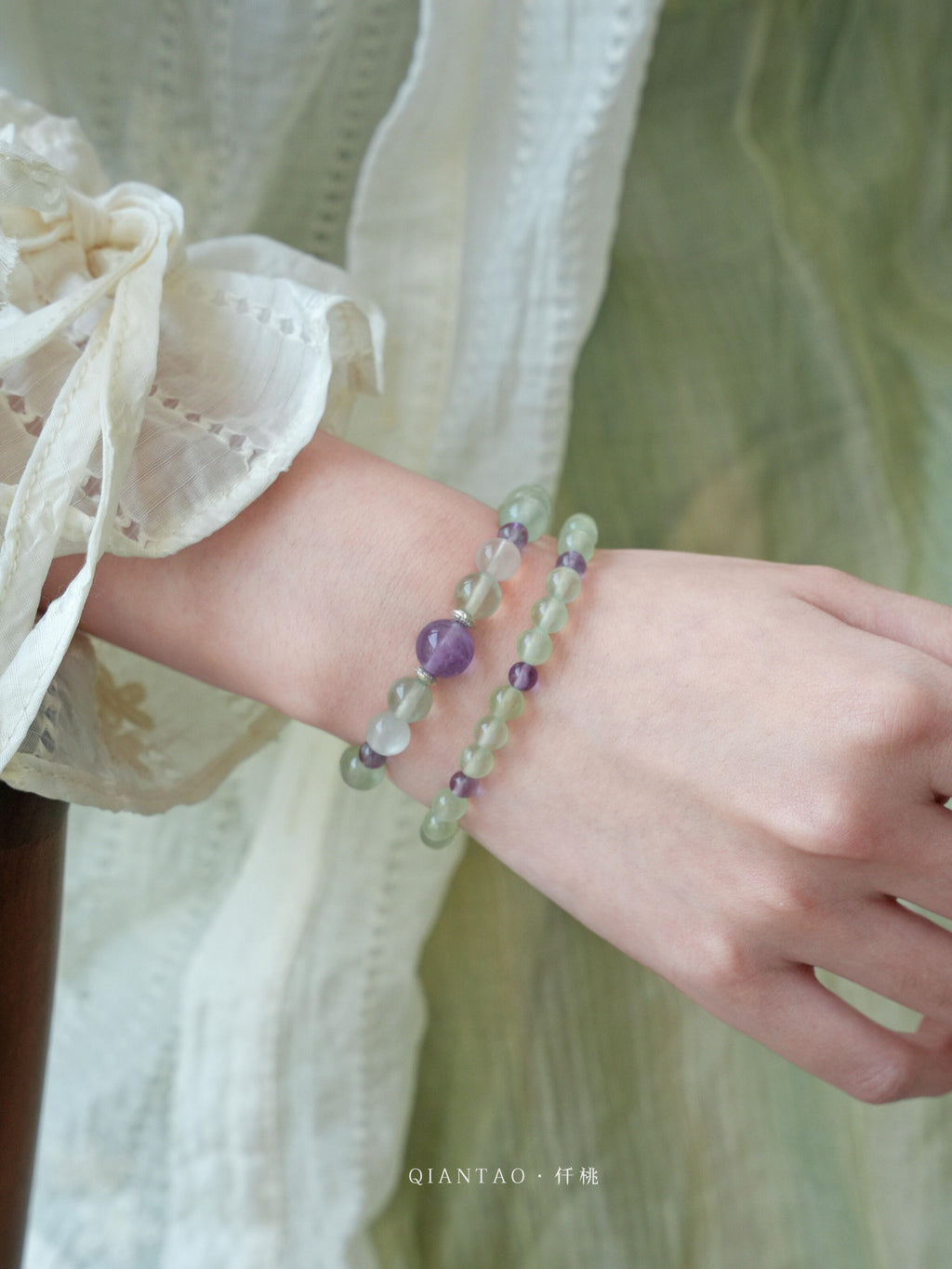 Morning Dew Prehnite Bracelet