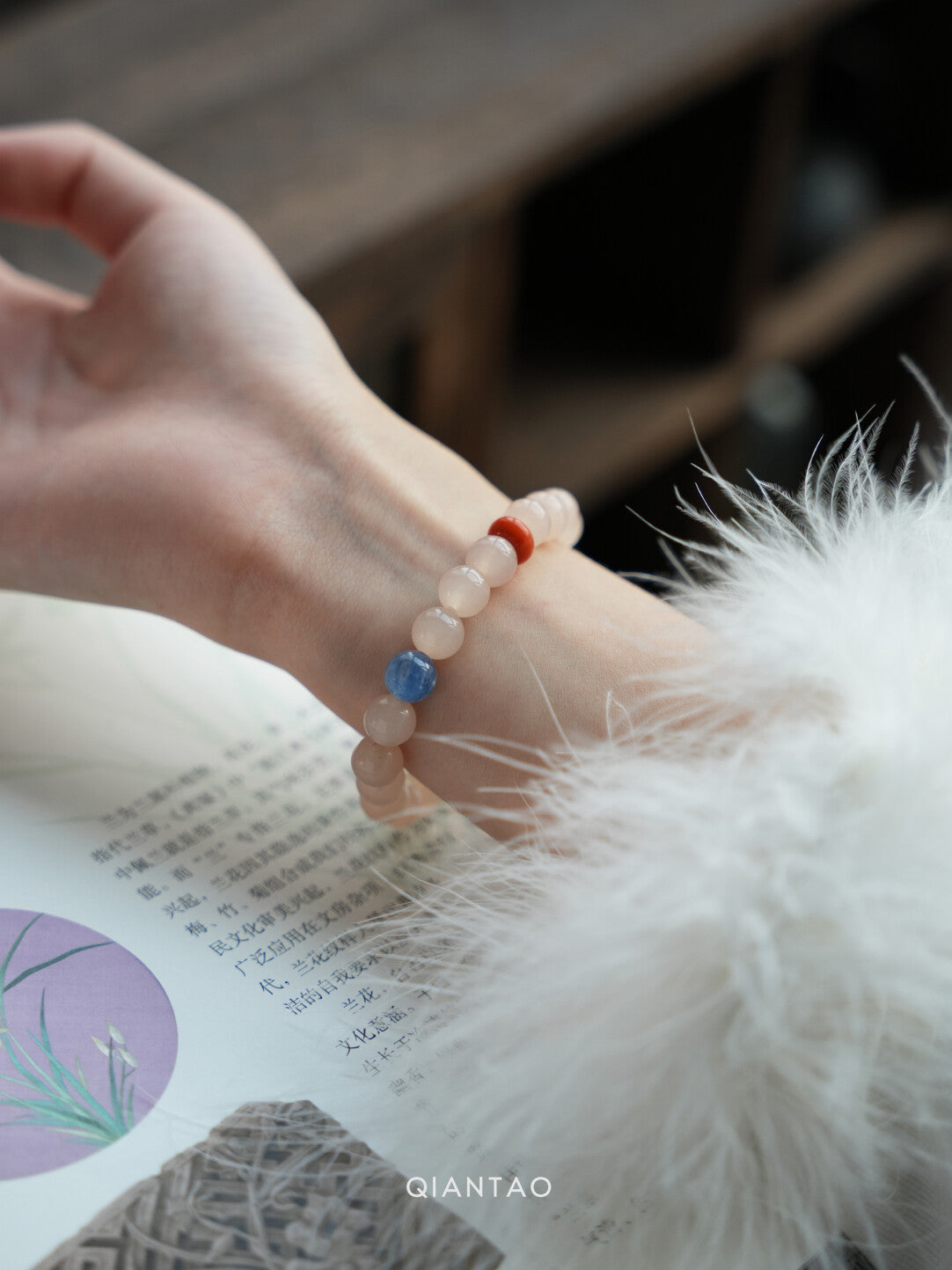 Bloom Pink Chalcedony Gemstone Bracelet