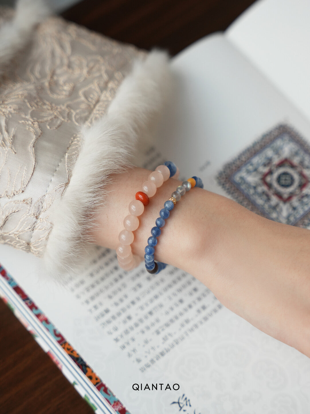 Bloom Pink Chalcedony Gemstone Bracelet