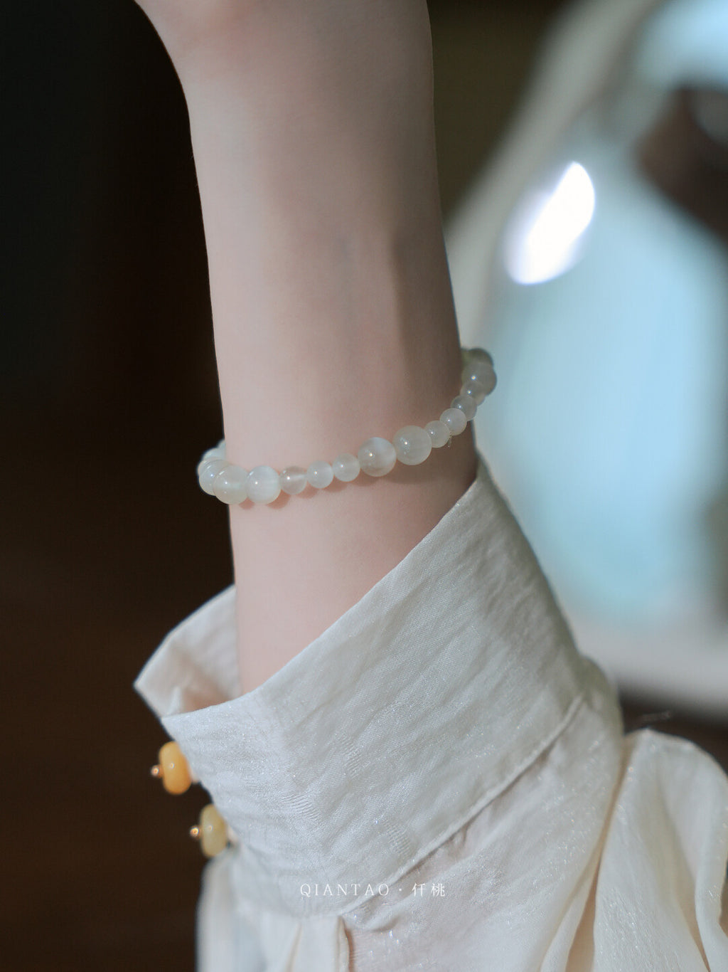 Moonlit Moonstone Bracelet