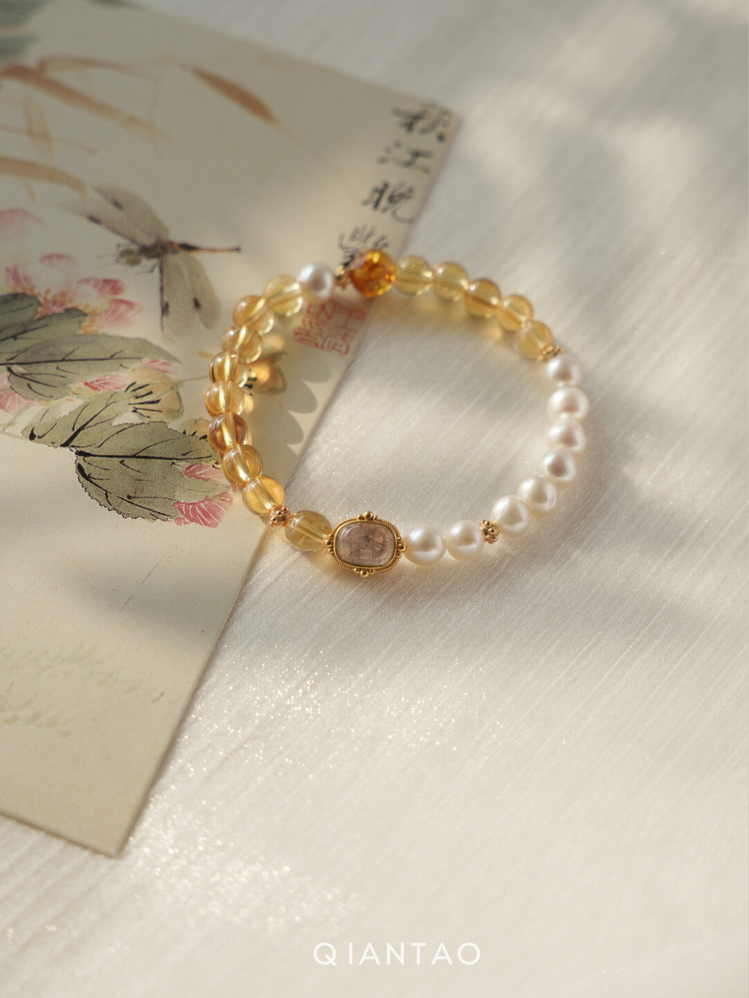 Gilded Citrine Bracelet