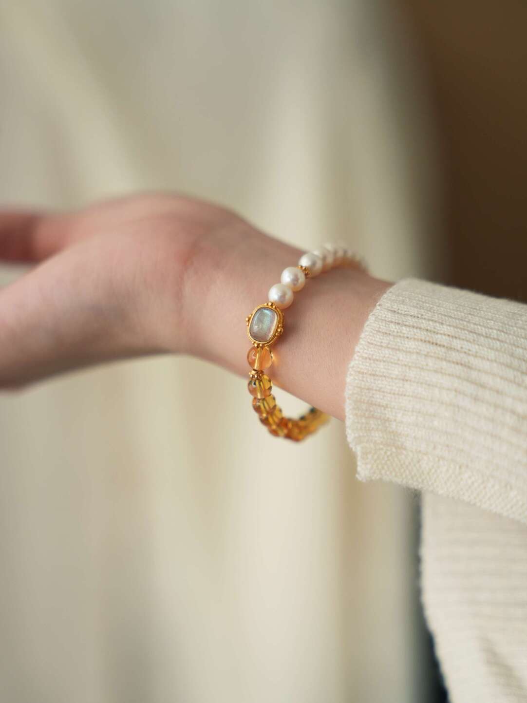 Gilded Citrine Bracelet