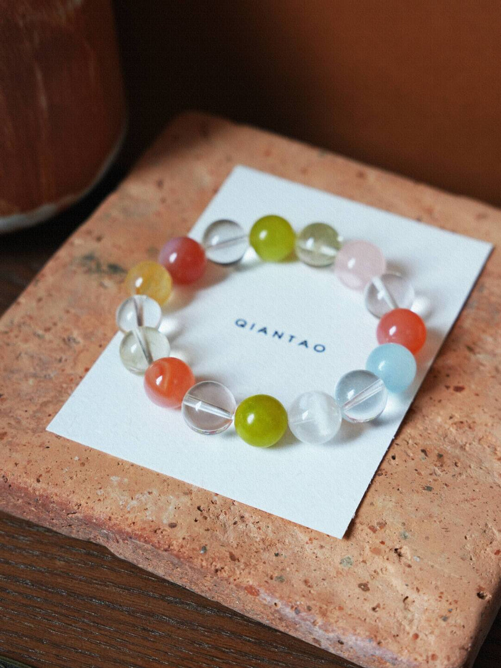 Peach Blossom Rose Quartz Bracelet