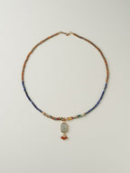 Dun Huang Lapis Lazuli Long Necklace