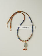 Dun Huang Lapis Lazuli Long Necklace
