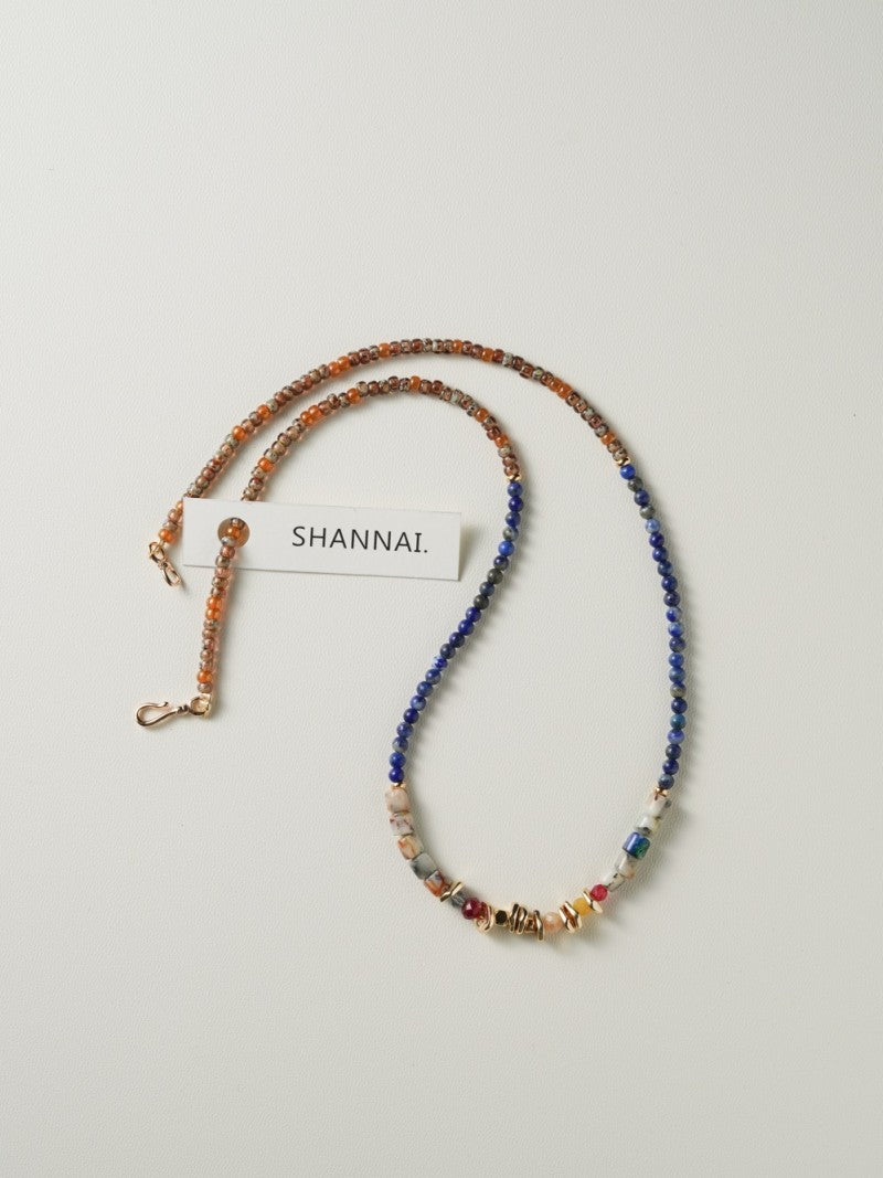 Dun Huang Lapis Lazuli Long Necklace