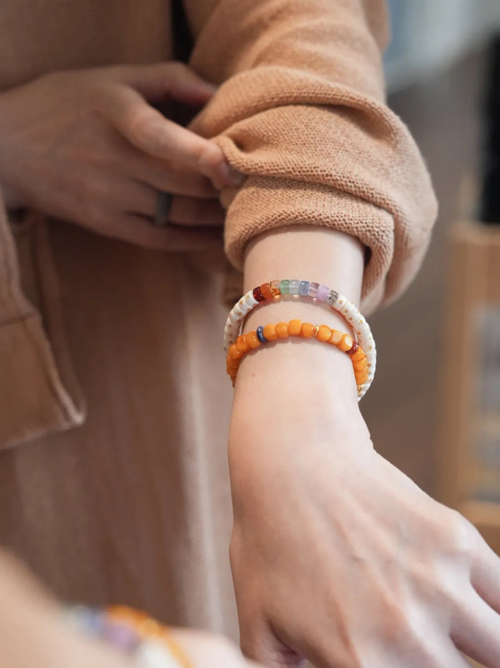 Solara Kyanite Amber Energy Bracelet