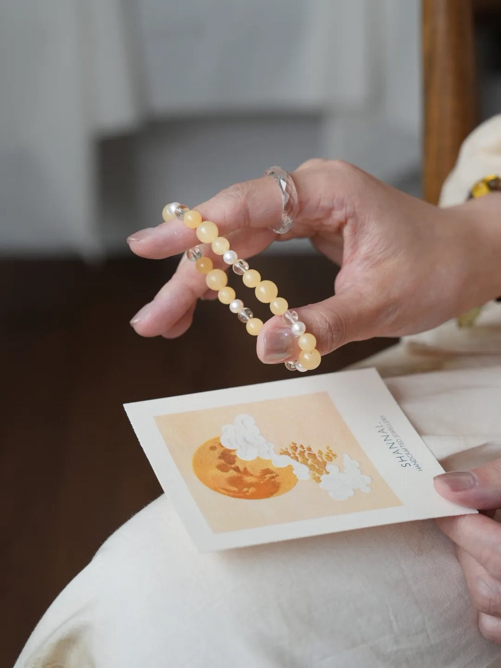 Aurelia Topaz Pearl Energy Bracelet