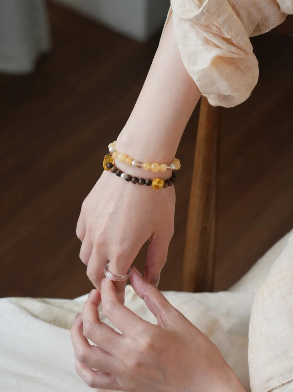 Aurelia Topaz Pearl Energy Bracelet