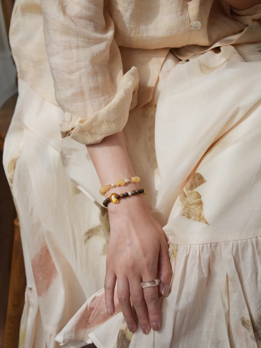 Aurelia Topaz Pearl Energy Bracelet