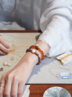 Elara Grey Quartz Pearl Energy Bracelet