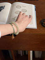 Seren Prehnite Tassel Energy Bracelet