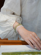 Seren Prehnite Tassel Energy Bracelet