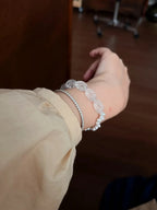 Lumira Clear Quartz Pearl Energy Bracelet