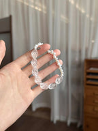 Lumira Clear Quartz Pearl Energy Bracelet