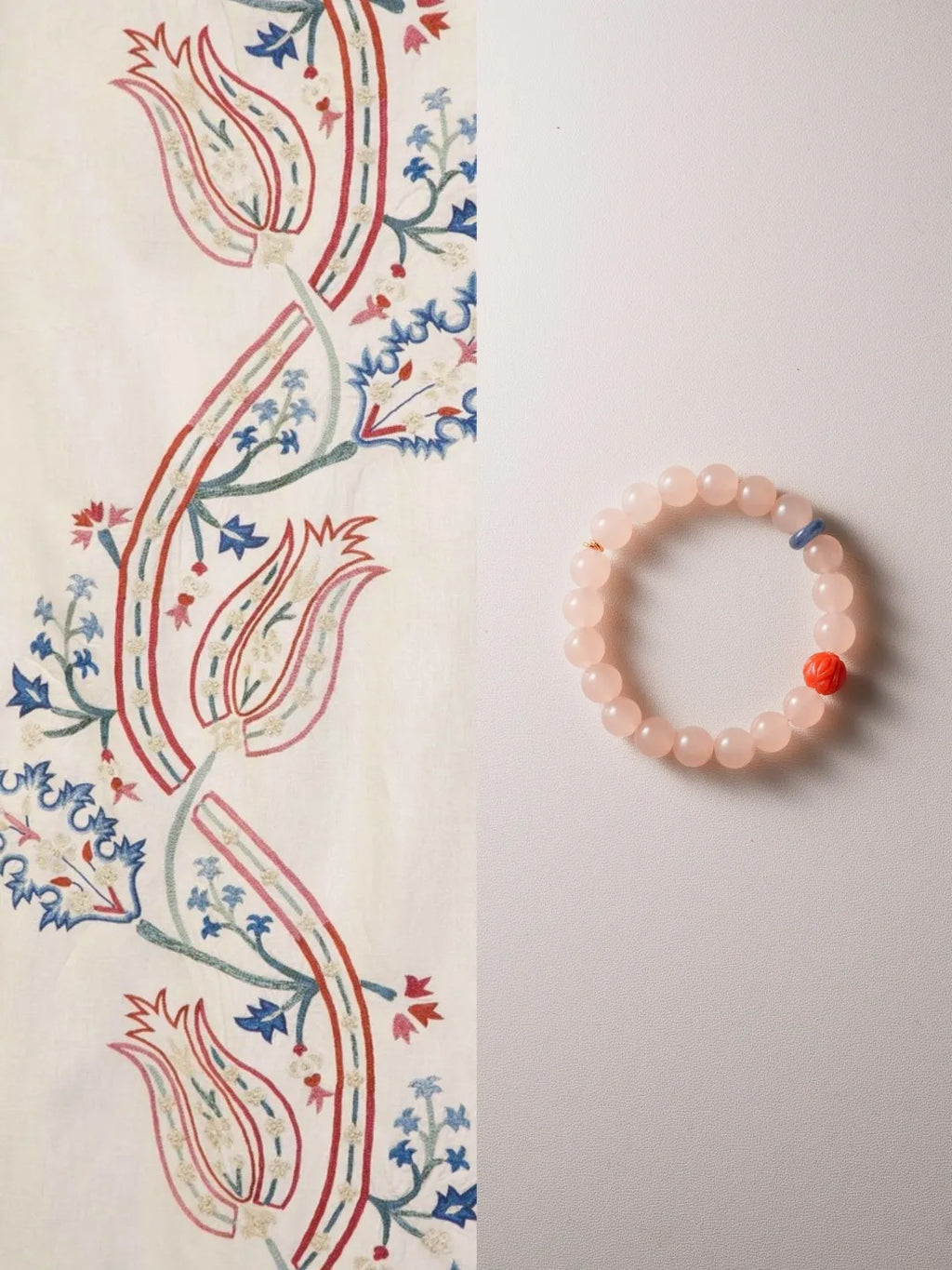 Roselle Pink Chalcedony Energy Bracelet