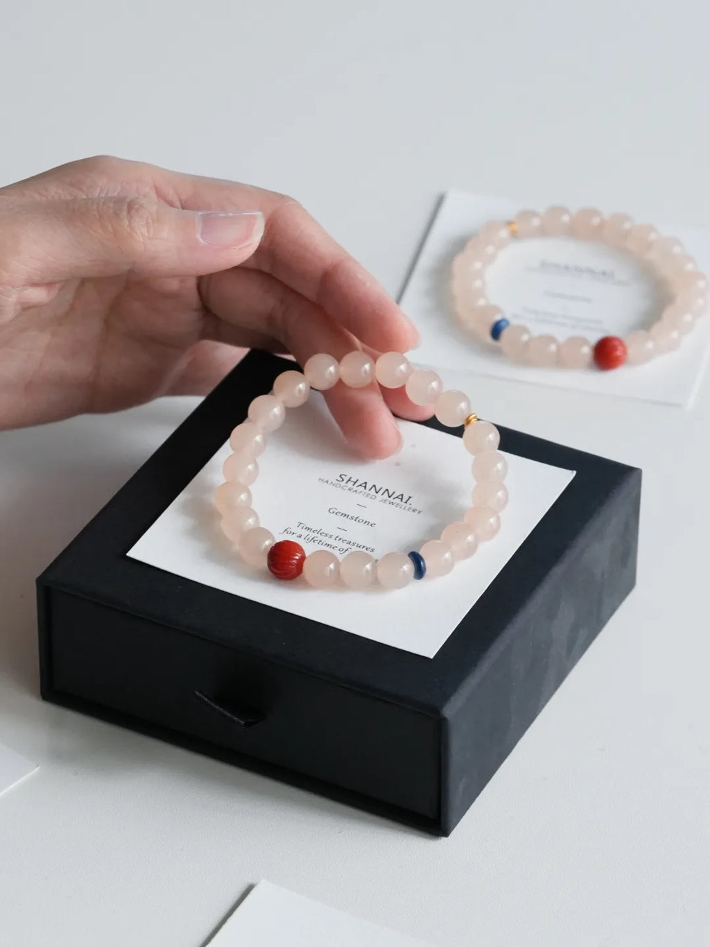 Roselle Pink Chalcedony Energy Bracelet