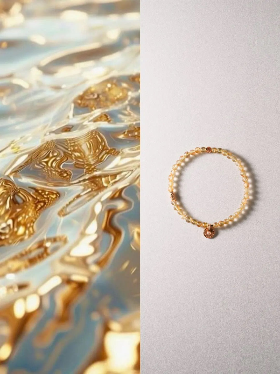 Aurea Golden Rutilated Quartz Energy Bracelet