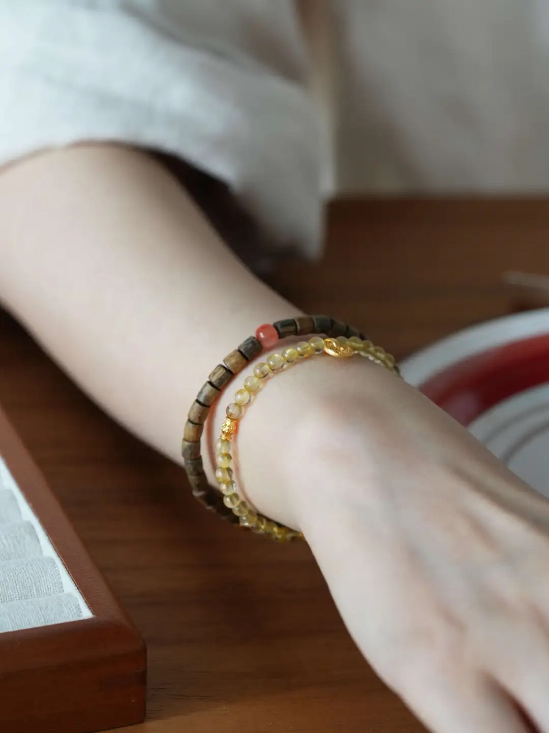 Aurea Golden Rutilated Quartz Energy Bracelet