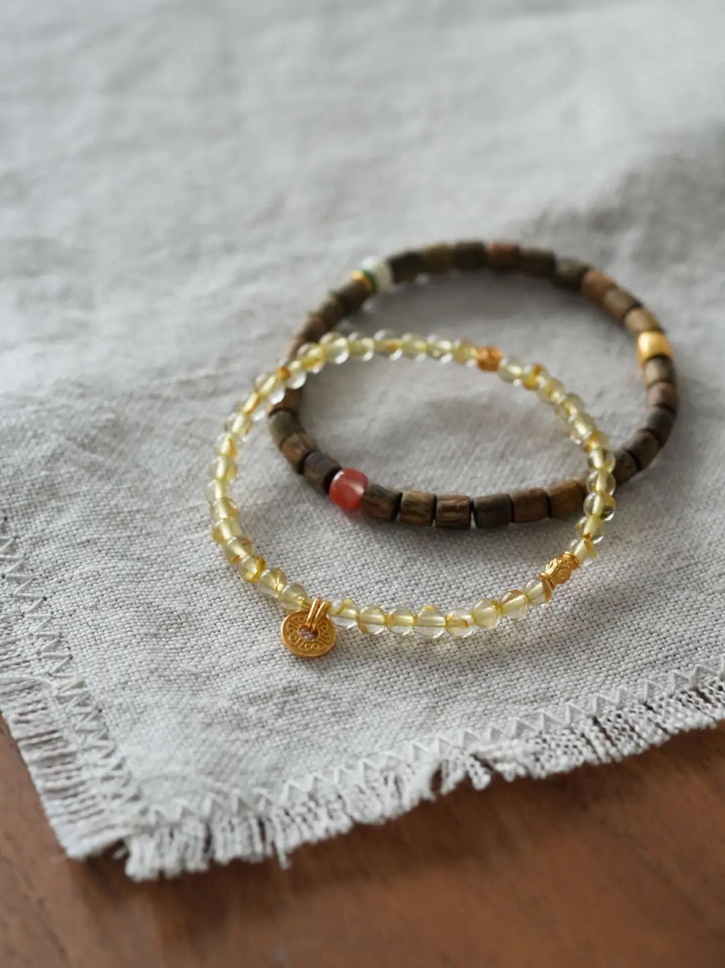 Aurea Golden Rutilated Quartz Energy Bracelet