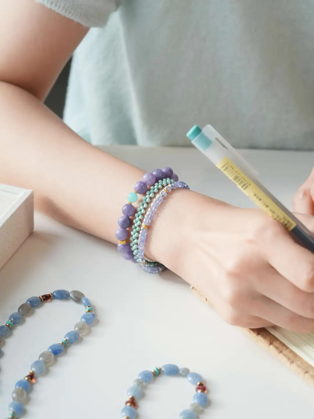 Vesper Purple Chalcedony Energy Bracelet