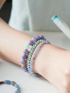 Vesper Purple Chalcedony Energy Bracelet