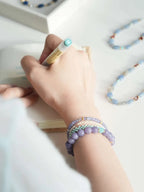 Vesper Purple Chalcedony Energy Bracelet
