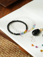 Noctis Obsidian Rainbow Energy Bracelet