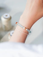 Maris Aquamarine Amber Energy Bracelet
