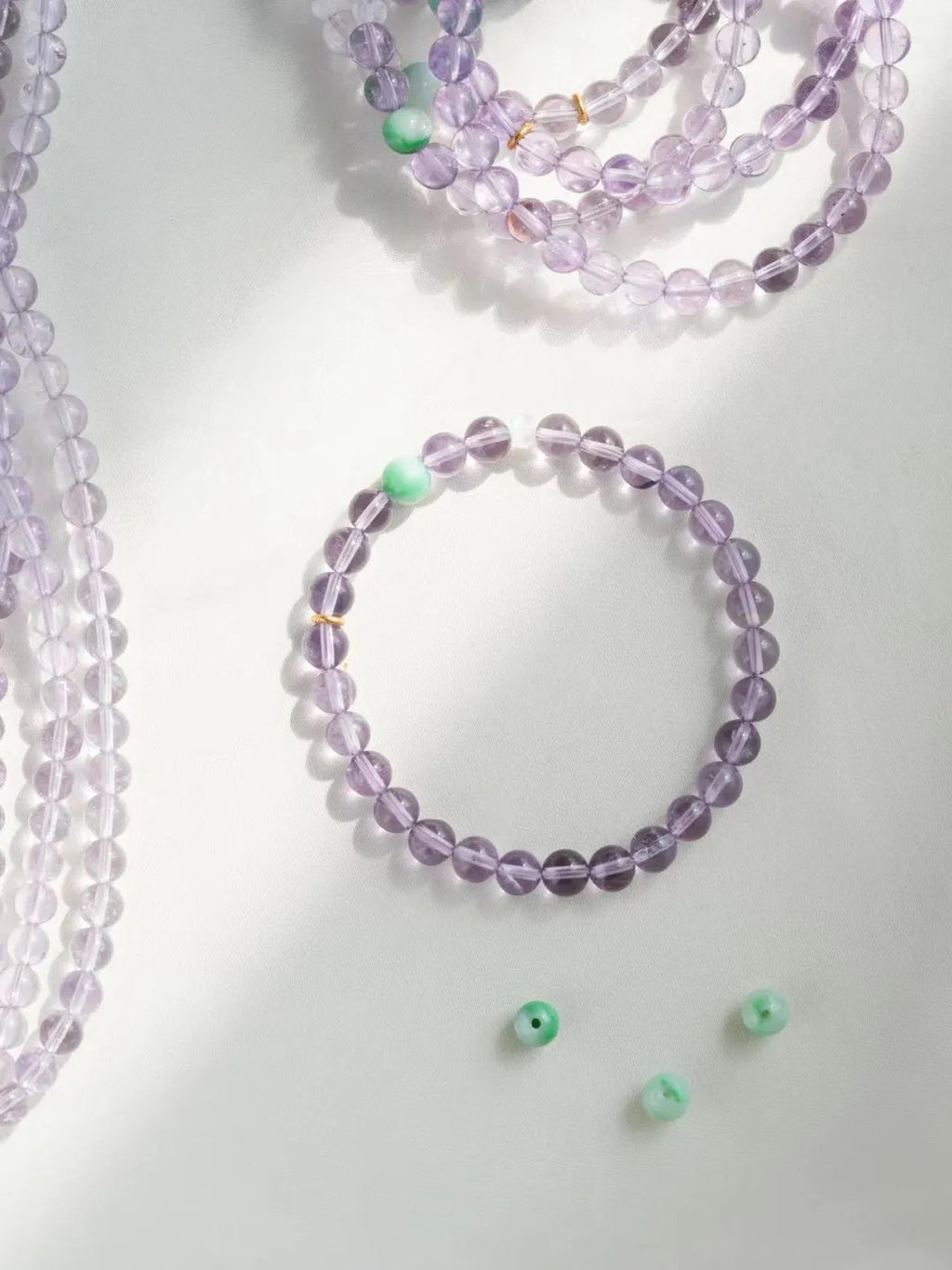 Iris Amethyst Jade Energy Bracelet