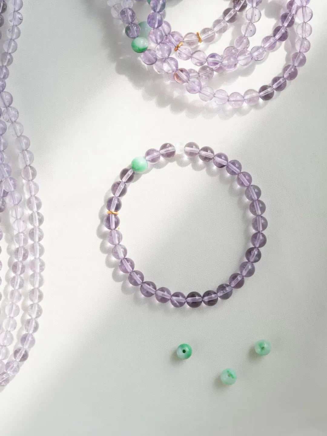 Iris Amethyst Jade Energy Bracelet