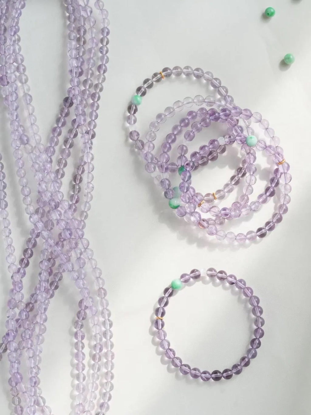 Iris Amethyst Jade Energy Bracelet