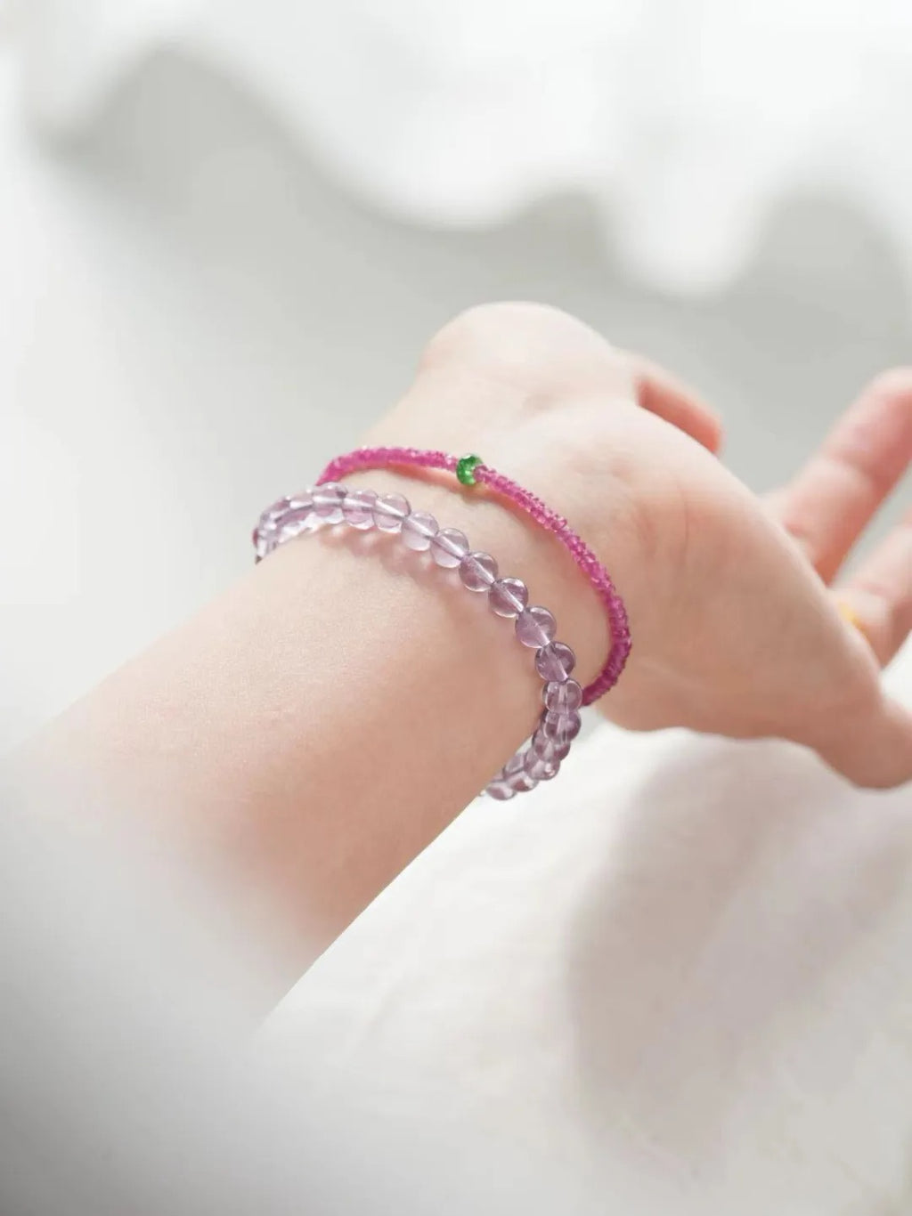 Iris Amethyst Jade Energy Bracelet