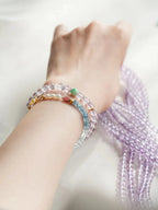 Iris Amethyst Jade Energy Bracelet