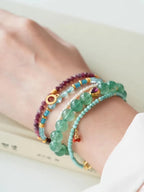 Sylvie Green Strawberry Quartz Energy Bracelet
