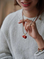 Amara Lacquer Gourd Charm Necklace