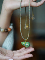 Amara Lacquer Gourd Charm Necklace