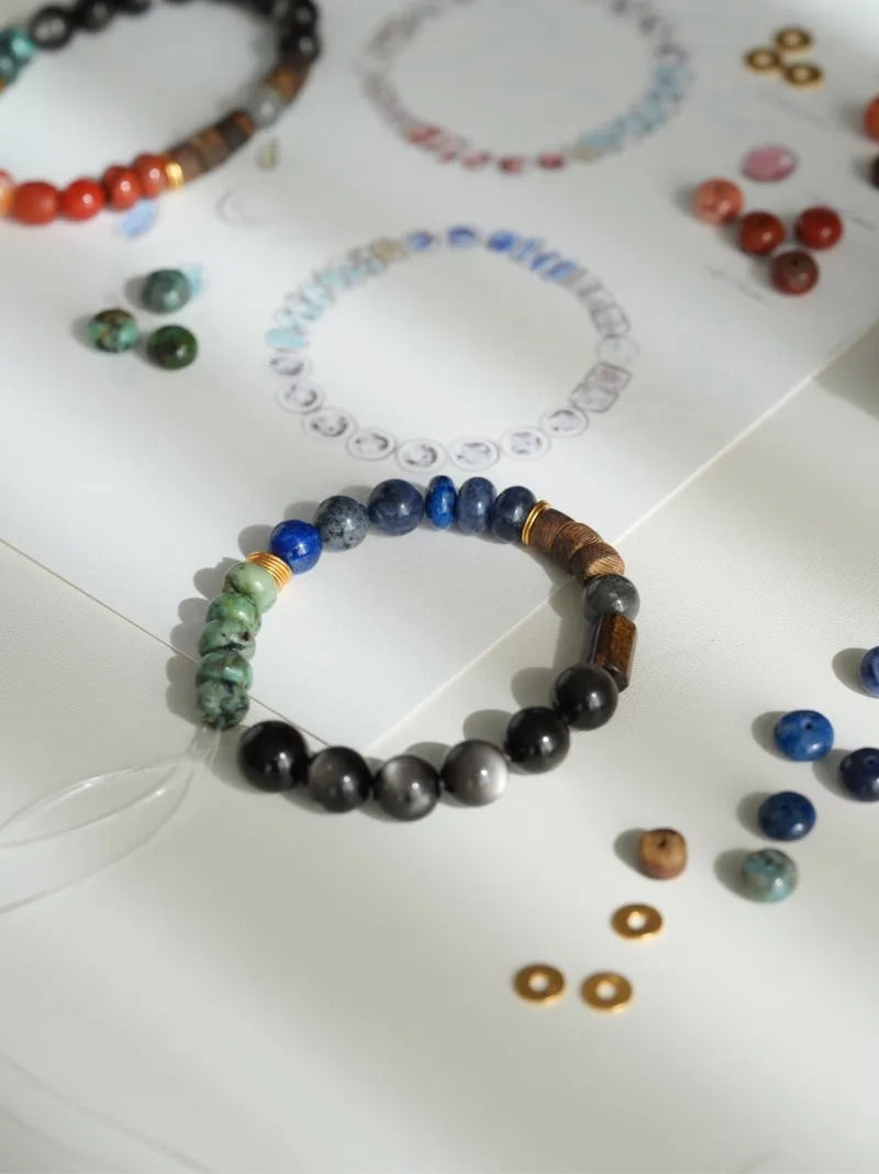 Orion Silver Obsidian Energy Bracelet