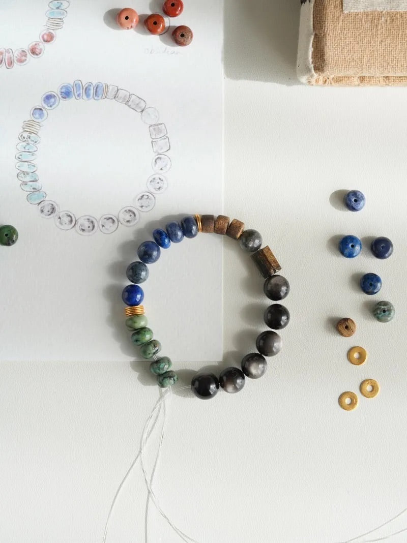 Orion Silver Obsidian Energy Bracelet