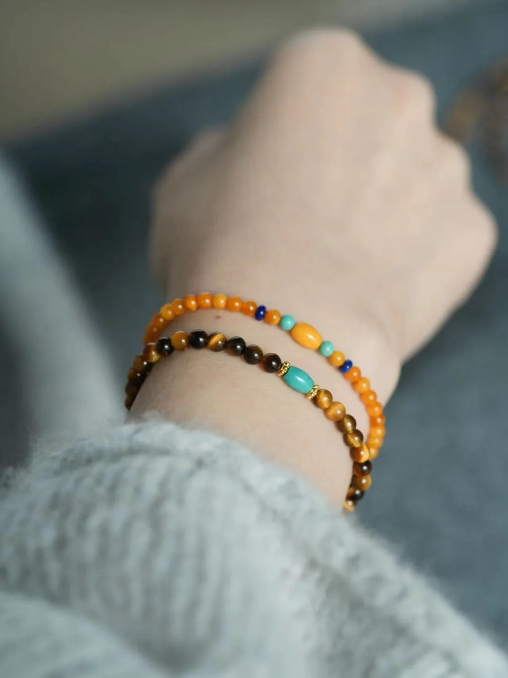 Talia Tiger’s Eye Turquoise Energy Bracelet