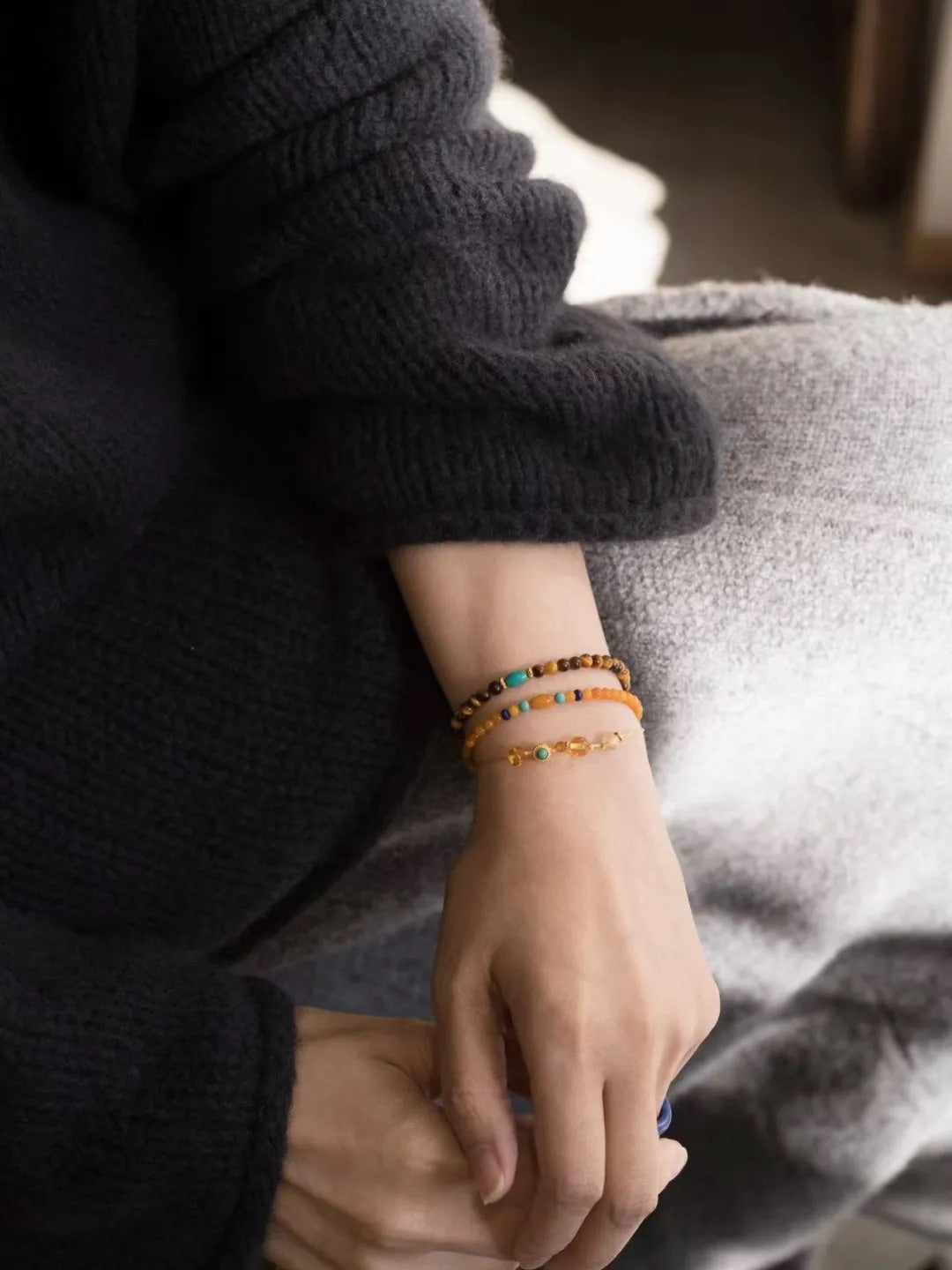 Talia Tiger’s Eye Turquoise Energy Bracelet