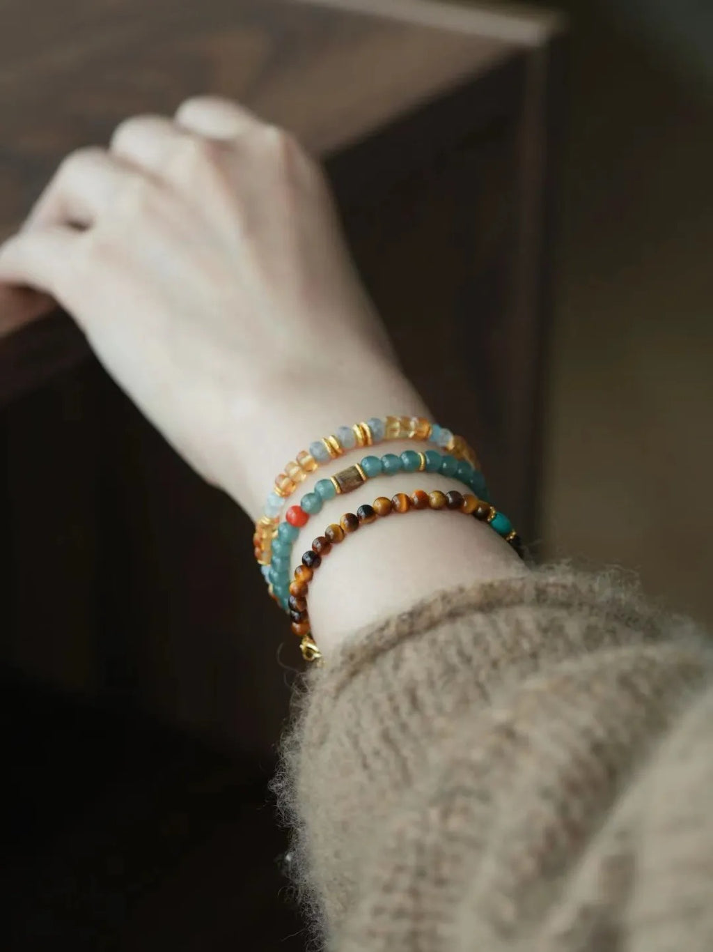 Talia Tiger’s Eye Turquoise Energy Bracelet