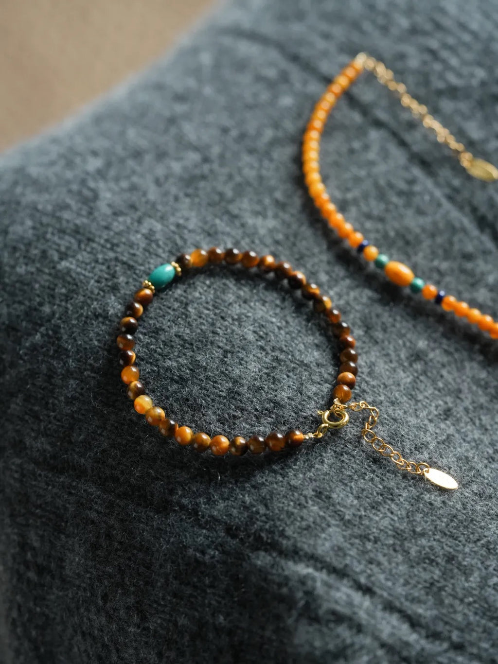 Talia Tiger’s Eye Turquoise Energy Bracelet