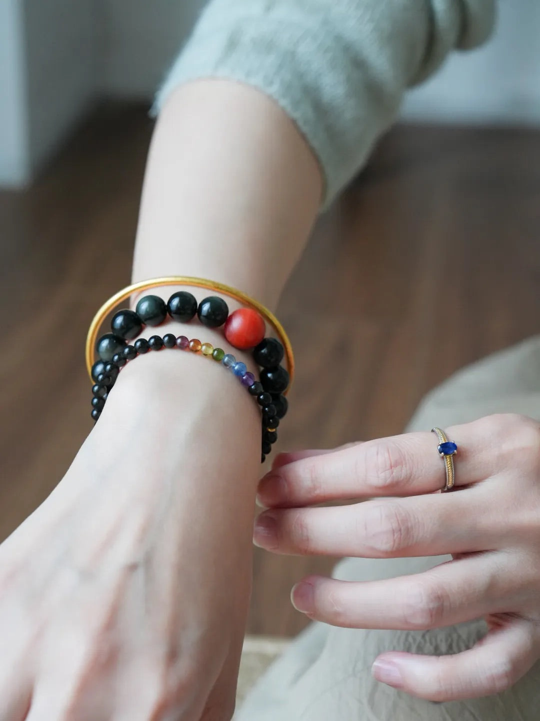 Ember Obsidian Energy Bracelet