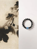Eclipse Obsidian Aquamarine Energy Bracelet