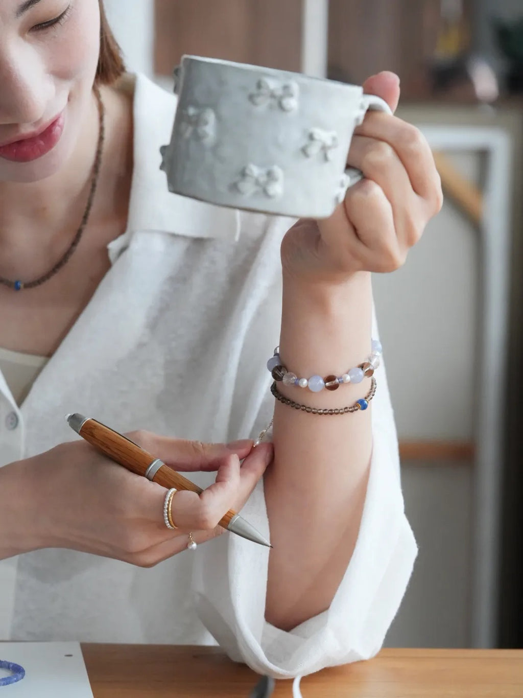 Eira Multi-Stone & Pearl Energy Bracelet