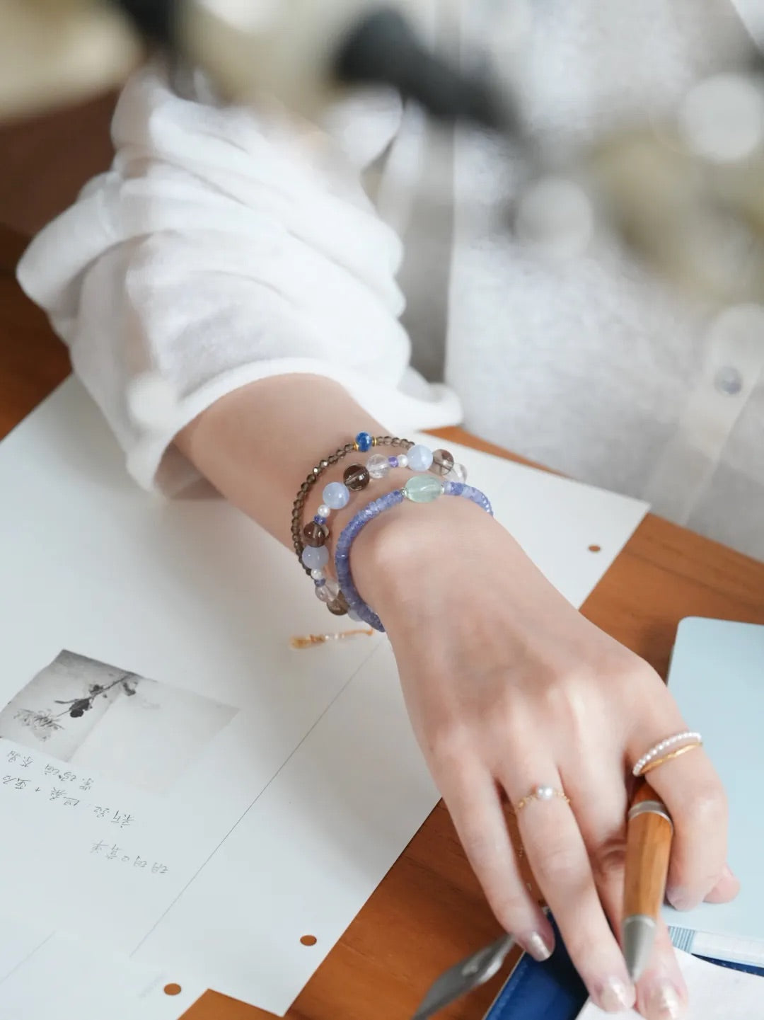 Eira Multi-Stone & Pearl Energy Bracelet