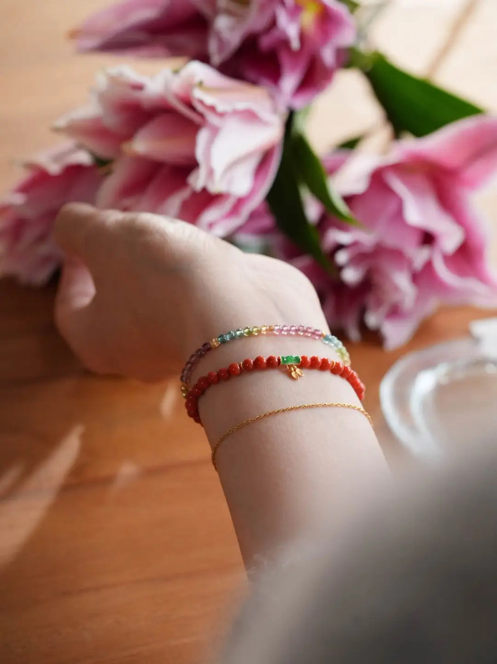 Asha Nanhong Cinnabar Energy Bracelet