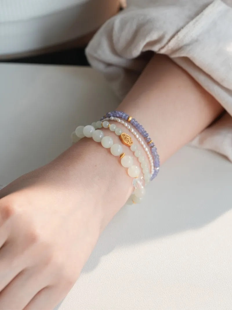 Mira Hetian Jade Energy Bracelet
